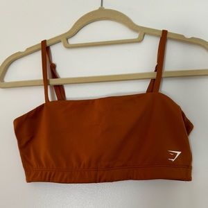 Gymshark terracotta bandeau sports bra